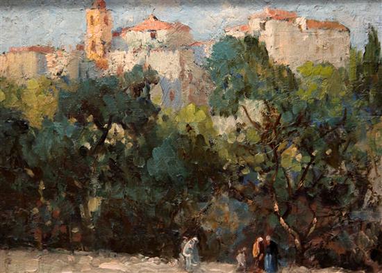§ William Lee Hankey (1869-1952) A View in Spain, 8 x 11in.